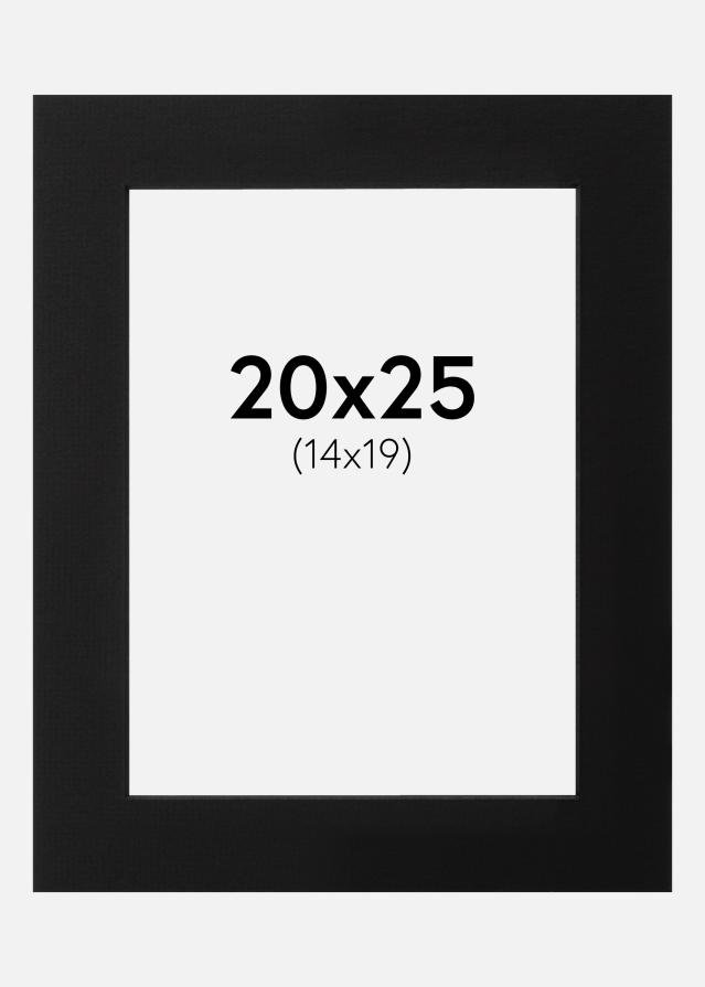 Passe-patrout Czarny Czarny środek 20x25 cm (14x19)