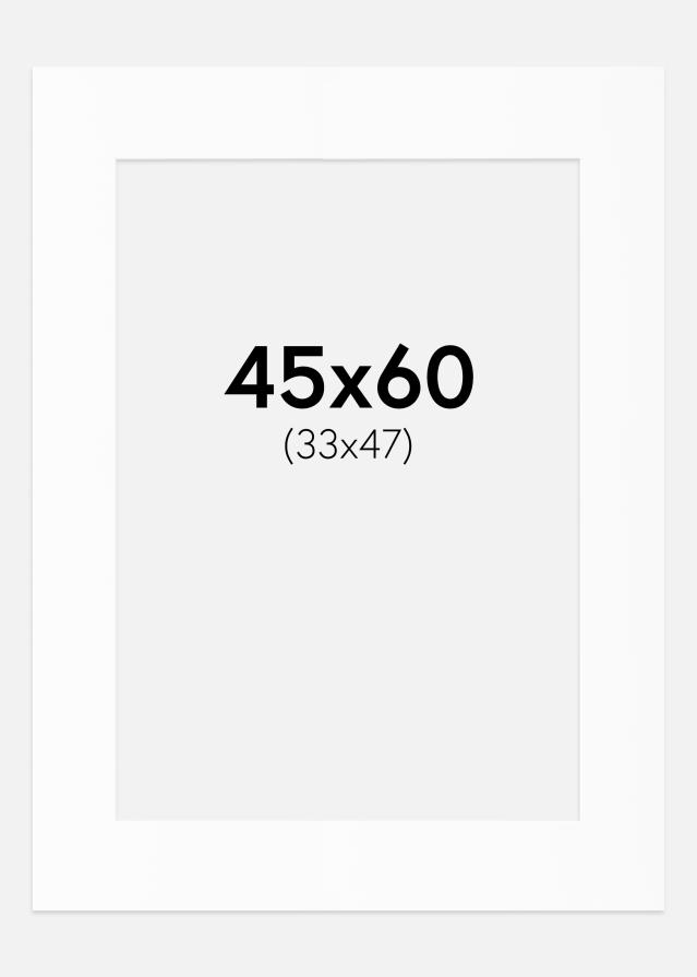 Passe-patrout Biały Standard (Białe Rdzeń) 45x60 cm (33x47)