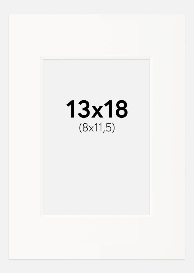 Passe-patrout Offwhite Biały środek 13x18 cm (8x11,5)
