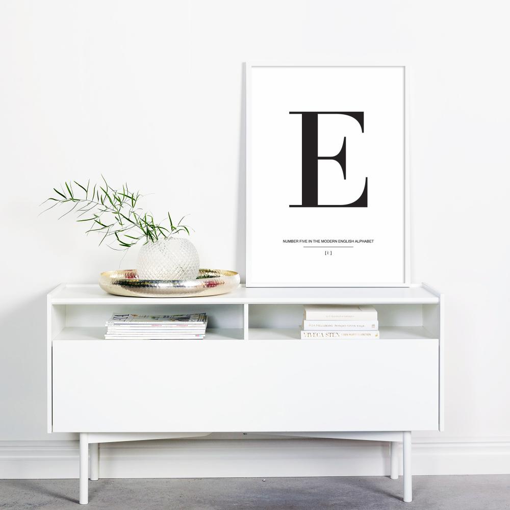 Letter E Plakat