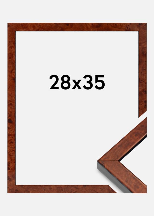 Rama Hermes Szkło akrylowe Burr Walnut 28x35 cm