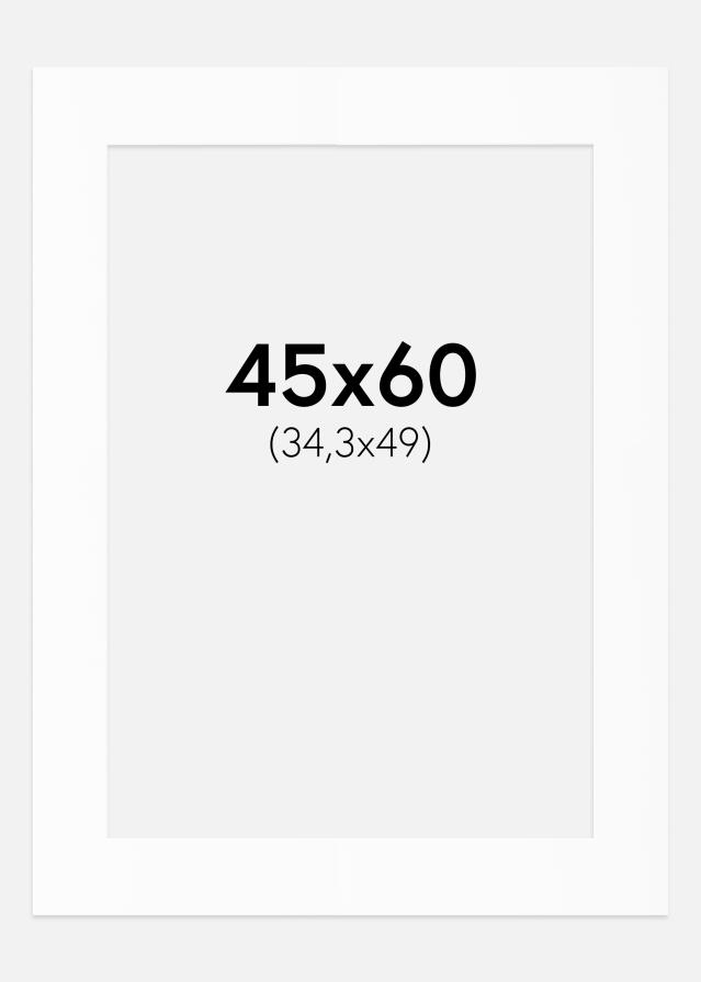 Passe-patrout Biały Standard (Białe Rdzeń) 45x60 cm (34,3x49)