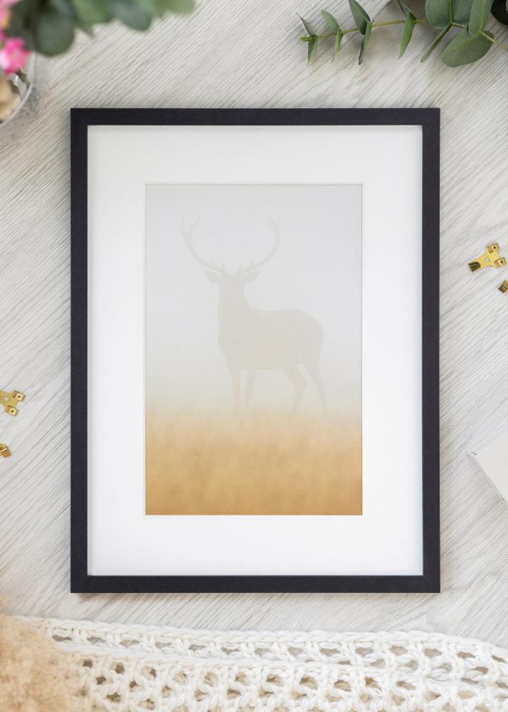 Rama Trendy Szkło akrylowe Czarny 7x22 cm