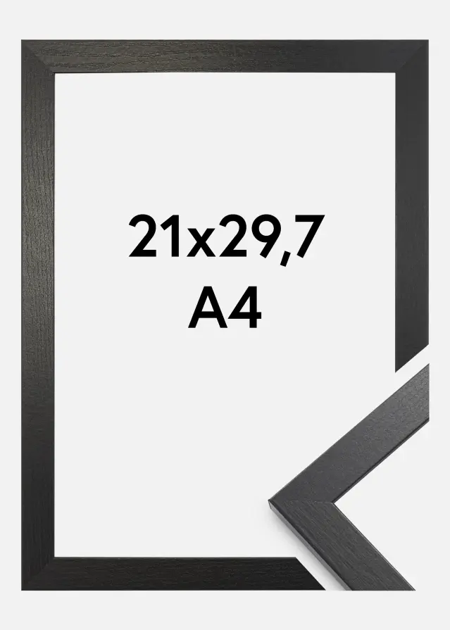 Rama Stylowy Szkło akrylowe Black Oak 21x29,7 cm (A4)
