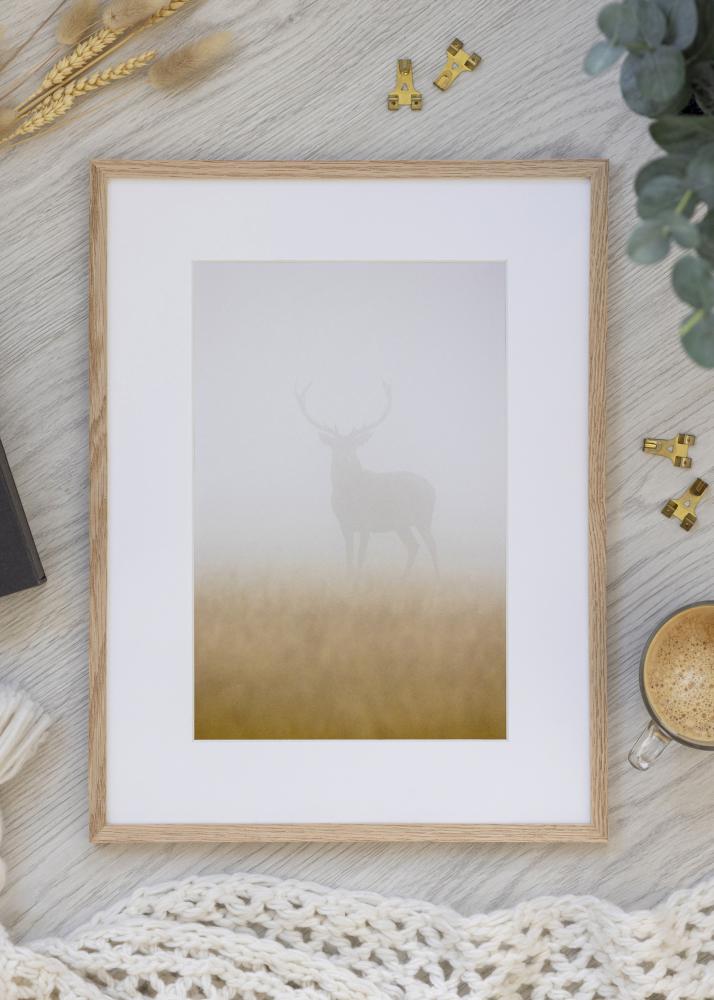 Rama Dąb wąski szkło akrylowe 32x32 cm