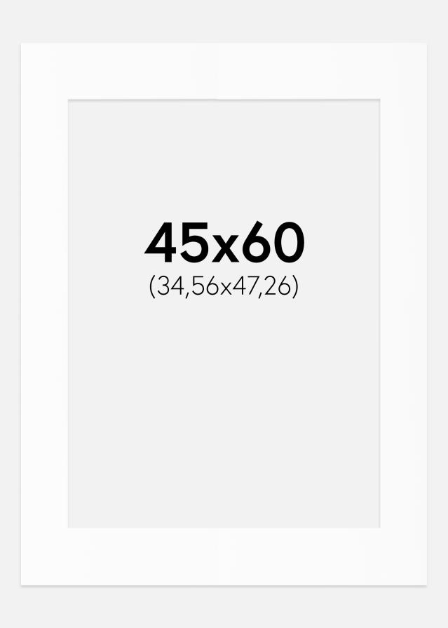 Passe-patrout Biały Standard (Białe Rdzeń) 45x60 cm (34,56x47,26)