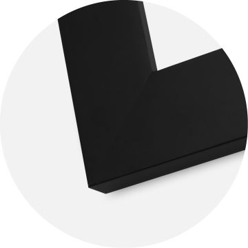 Härjedalen Czarny 85x115 cm - Passe-patrout Biały 70x100 cm