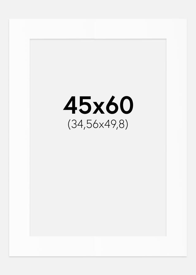 Passe-patrout Biały Standard (Białe Rdzeń) 45x60 cm (34,56x49,8)