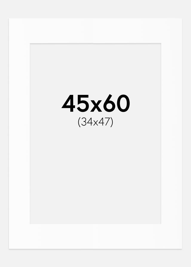 Passe-patrout Biały Standard (Białe Rdzeń) 45x60 cm (34x47)
