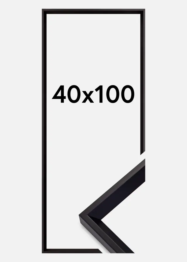 Rama Globe Szkło akrylowe Czarny 40x100 cm