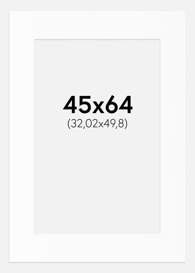Passe-patrout Biały Standard (Białe Rdzeń) 45x64 cm (32,02x49,8)