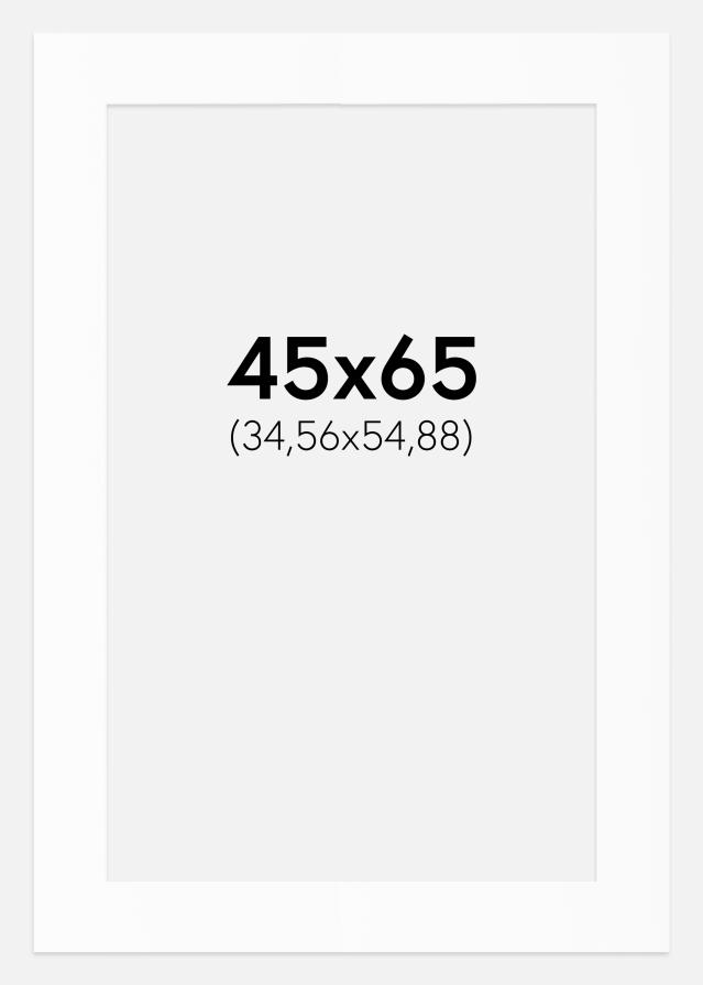 Passe-patrout Biały Standard (Białe Rdzeń) 45x65 cm (34,56x54,88)