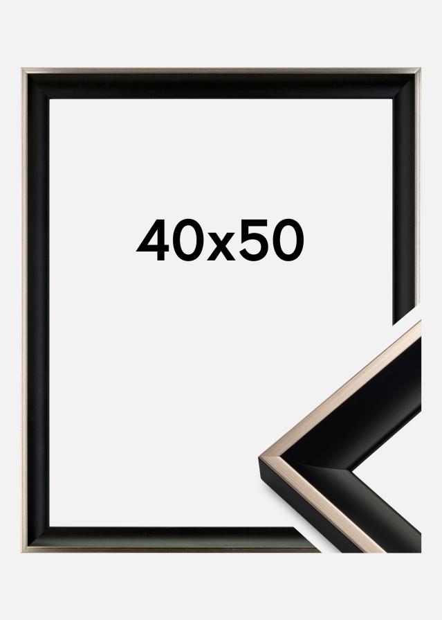 Rama Öjaren Czarno-Srebrny 40x50 cm