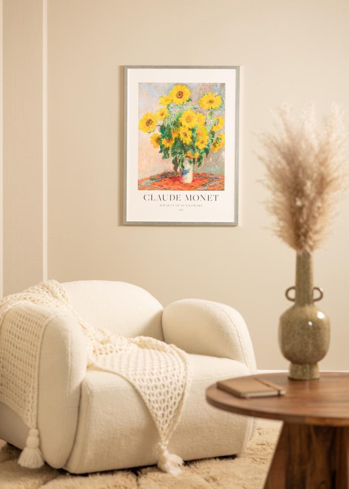 Rama Minerva Szkło akrylowe Srebrny 50x60 cm