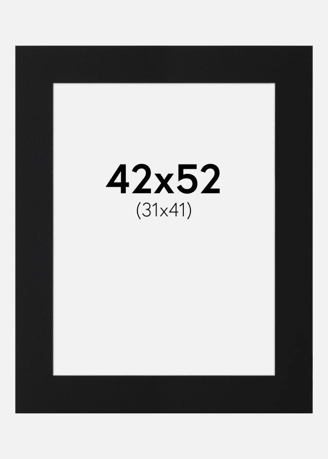 Passe-patrout Czarny Standard (Biały Rdzeń) 42x52 cm (31x41)