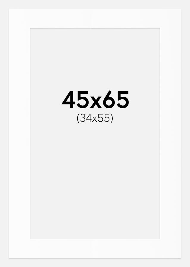Passe-patrout Biały Standard (Białe Rdzeń) 45x65 cm (34x55)