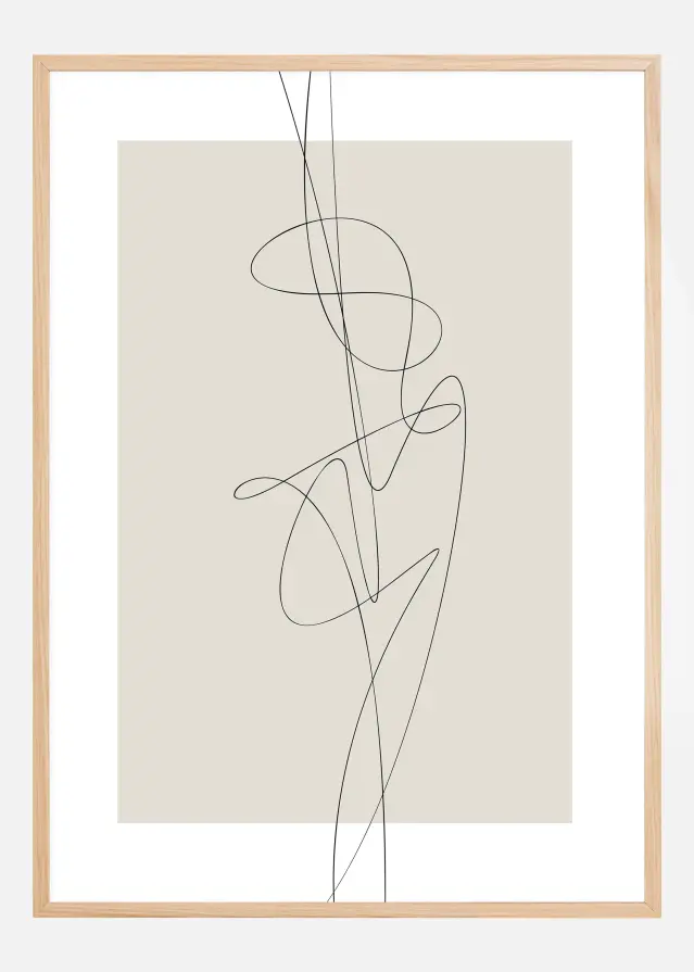 Beige Abstract Plakat