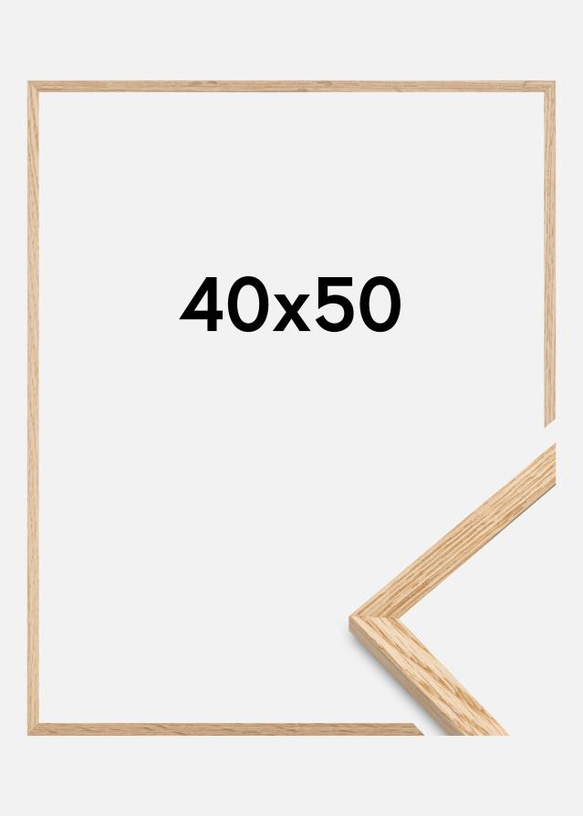 Rama Wąski Dąb Szkło akrylowe 40x50 cm