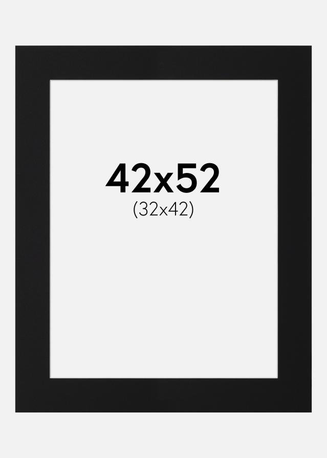 Passe-patrout Czarny Standard (Biały Rdzeń) 42x52 cm (32x42)