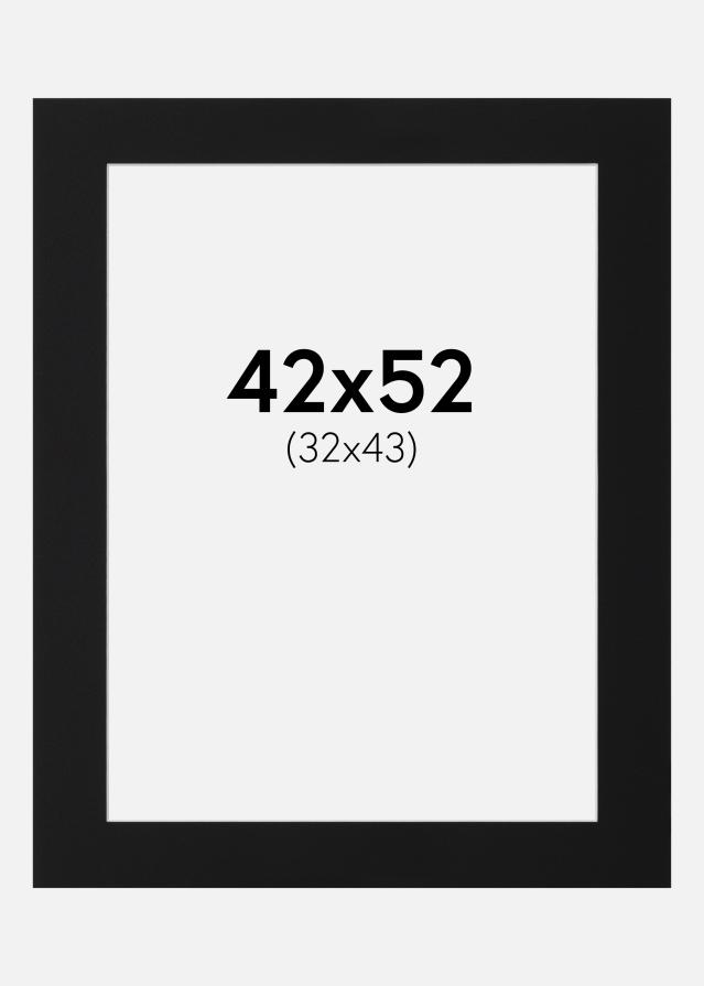 Passe-patrout Czarny Standard (Biały Rdzeń) 42x52 cm (32x43)