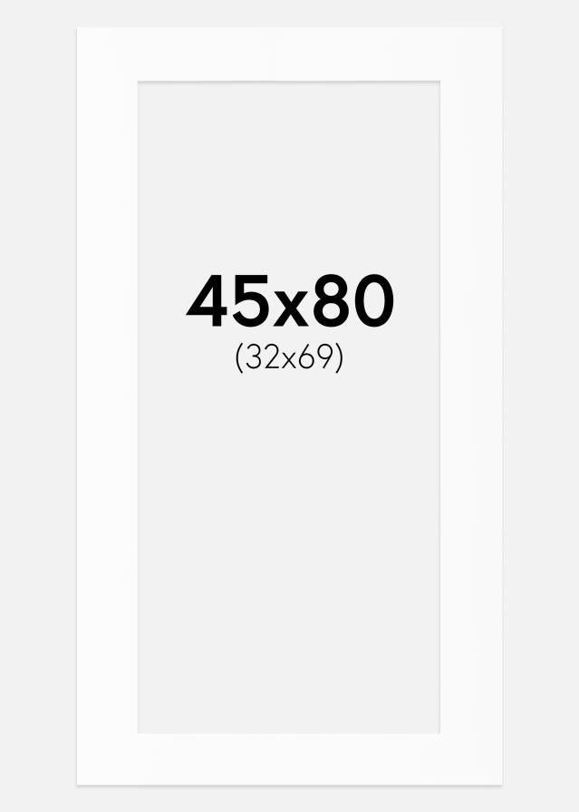 Passe-patrout Biały Standard (Białe Rdzeń) 45x80 cm (32x69)