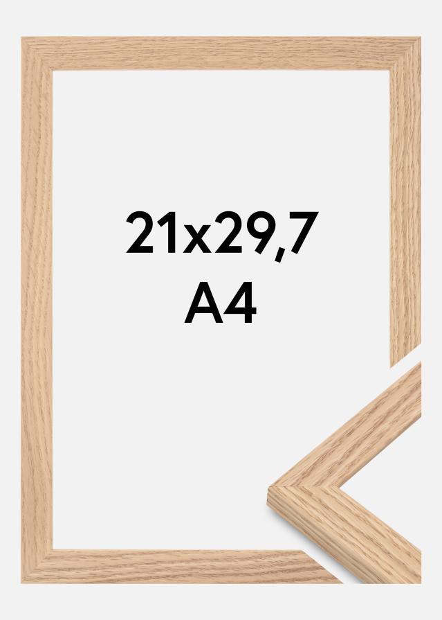 Rama Tidlös Szkło akrylowe Lity Dąb 21x29,7 cm (A4)
