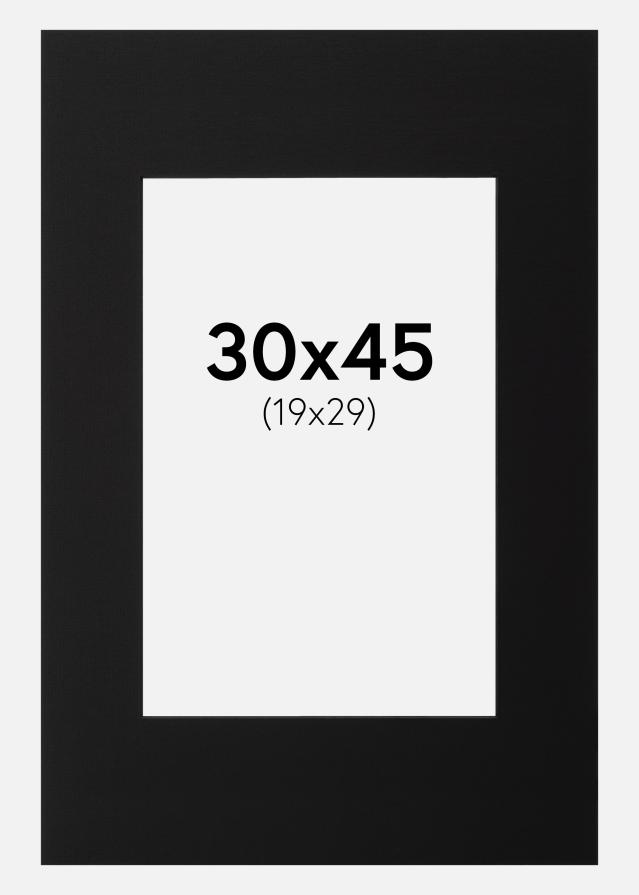 Passe-patrout Czarny Czarny środek 30x45 cm (19x29)