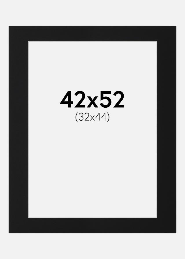 Passe-patrout Czarny Standard (Biały Rdzeń) 42x52 cm (32x44)