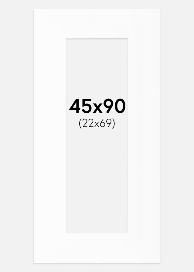 Passe-patrout Biały Standard (Białe Rdzeń) 45x90 cm (22x69)