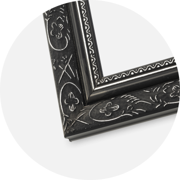 Rama Barok Czarny 30x40 cm