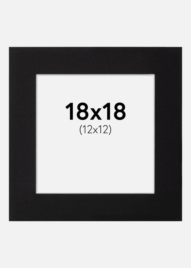 Passe-patrout Canson Czarny Biały środek 18x18 cm (12x12)