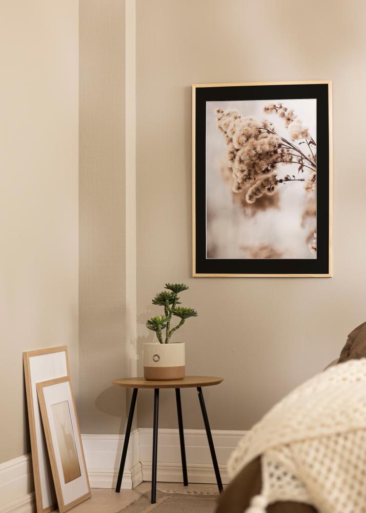 Rama Galant Sosna 30x30 cm - Passe-patrout Czarny 8x8 inches