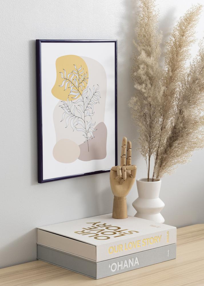 Rama New Lifestyle Ciemny fiolet 30x40 cm - Passe-patrout Czarny 18x27 cm