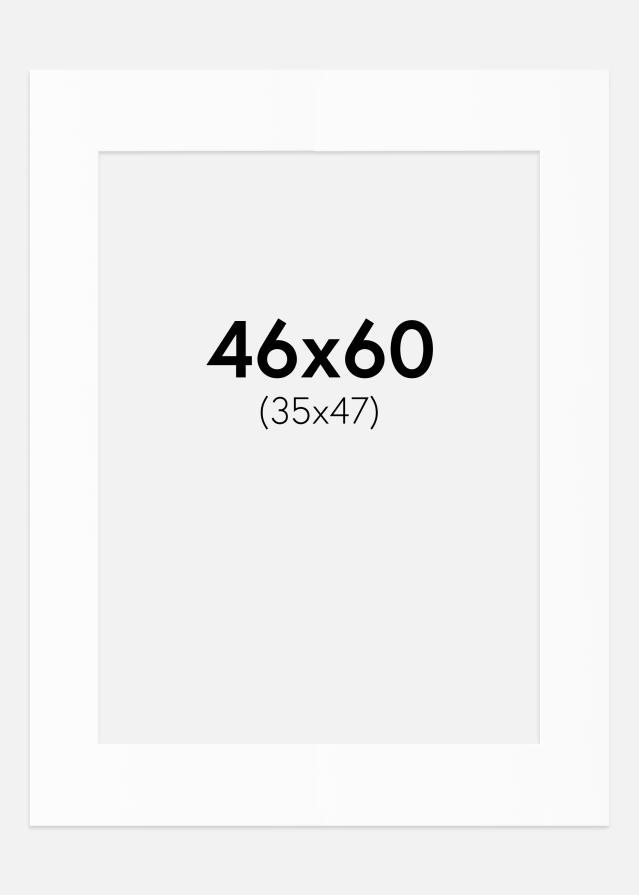 Passe-patrout Biały Standard (Białe Rdzeń) 46x60 cm (35x47)