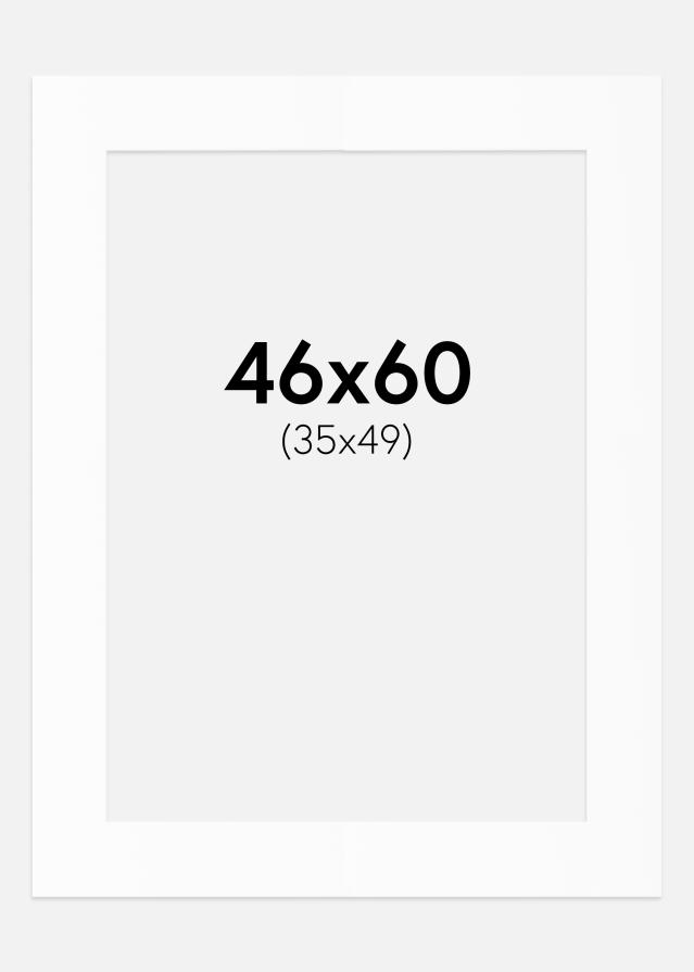 Passe-patrout Biały Standard (Białe Rdzeń) 46x60 cm (35x49)
