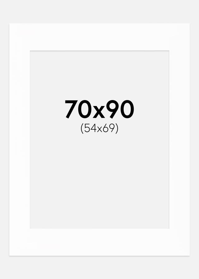 Passe-patrout Biały Biały środek 70x90 cm (54x69)