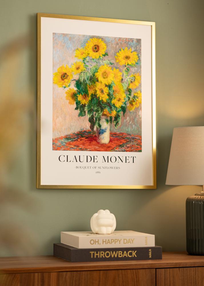 Rama Minerva Szkło akrylowe Złoty 50x60 cm