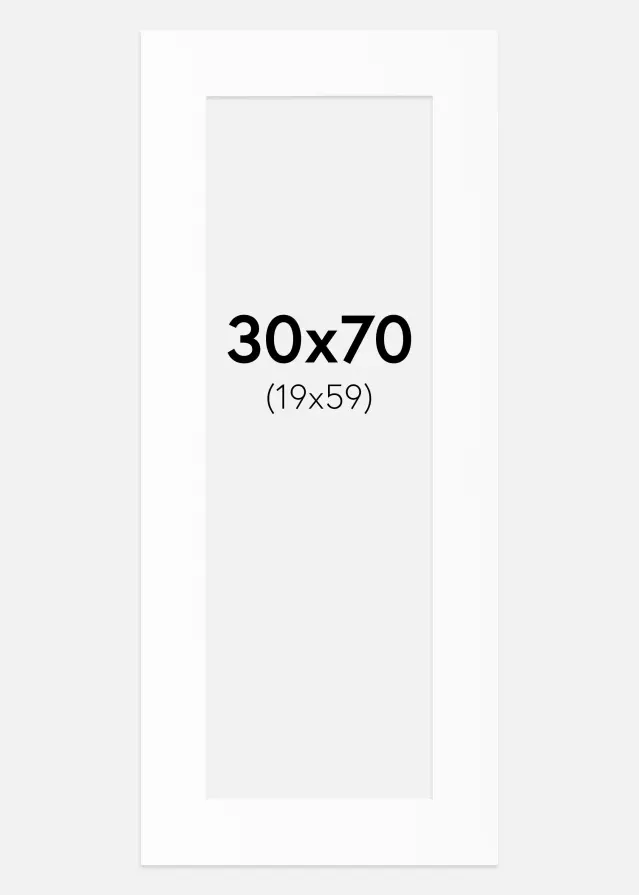 Passe-patrout Canson Biały Biały środek 30x70 cm (19x59)