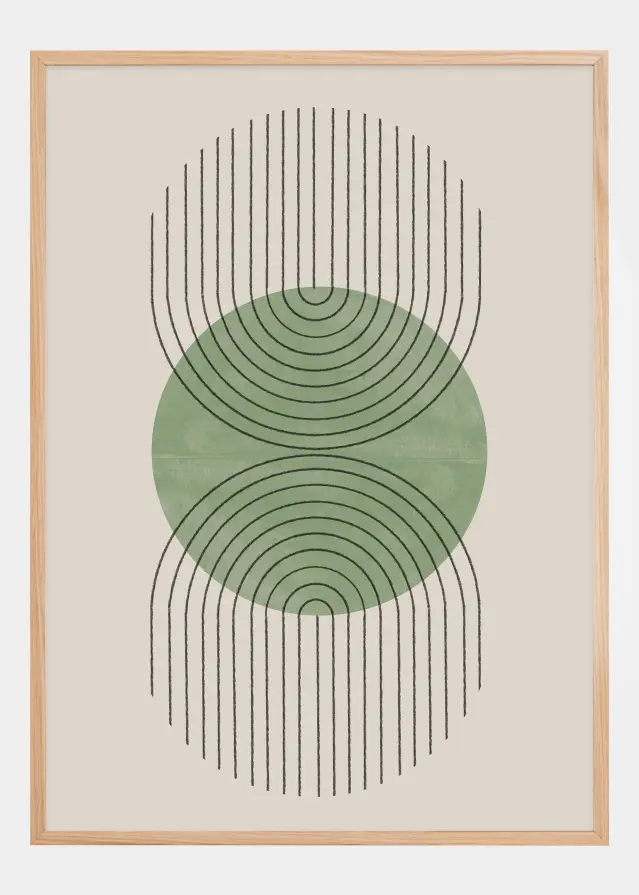 Perfect Point Green Plakat