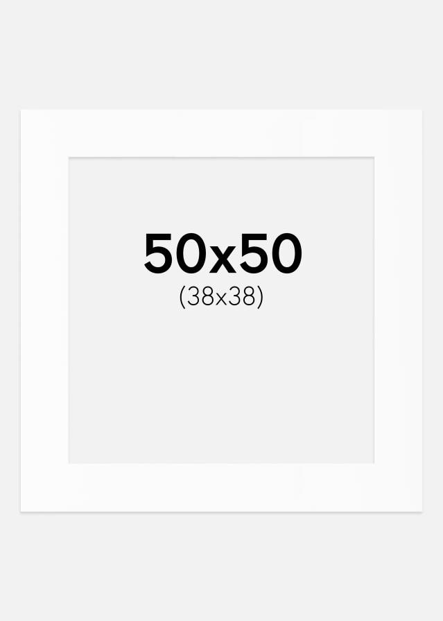 Passe-patrout Biały Standard (Białe Rdzeń) 50x50 cm (38x38)