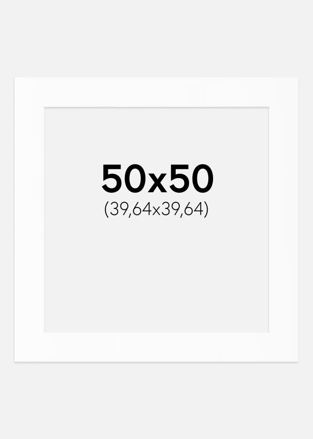 Passe-patrout Biały Standard (Białe Rdzeń) 50x50 cm (39,64x39,64)