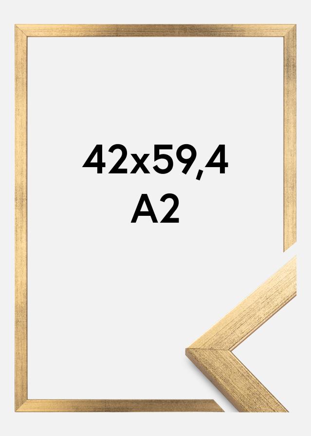 Rama Stylowy Szkło akrylowe Złoty 42x59,4 cm (A2)