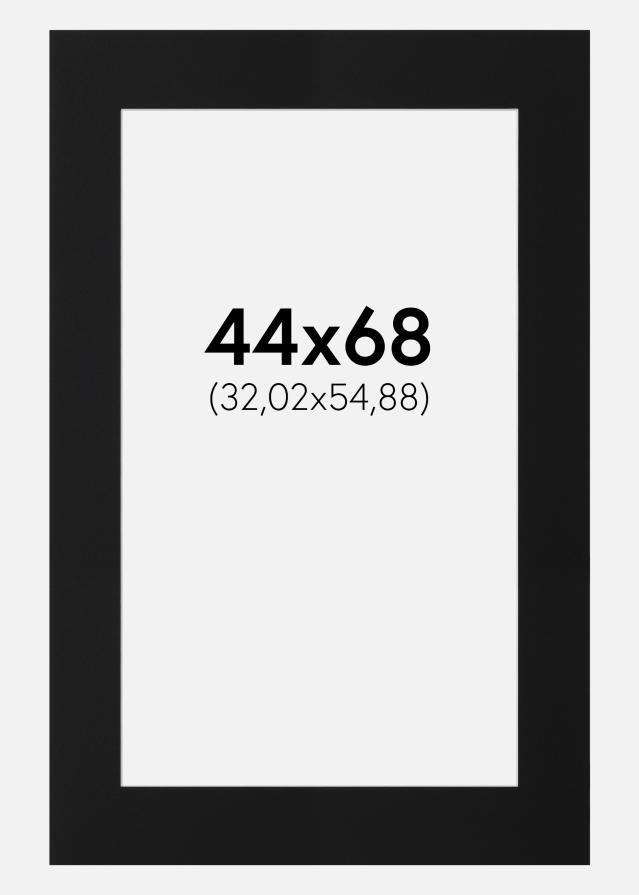 Passe-patrout Czarny Standard (Biały Rdzeń) 44x68 cm (32,02x54,88)