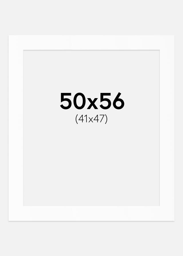 Passe-patrout Biały Standard (Białe Rdzeń) 50x56 cm (41x47)