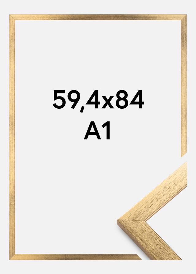 Rama Stylowy Szkło akrylowe Złoty 59,4x84 cm (A1)