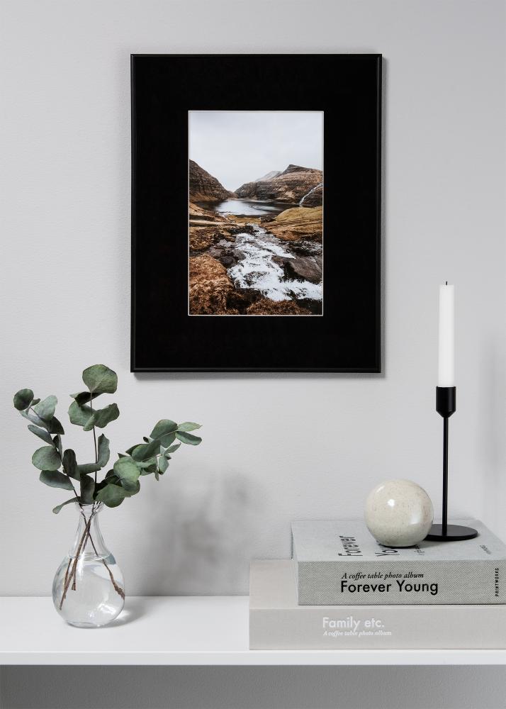 Passe-patrout XL Czarny Biały środek 60x80 cm (41x58,4 - A2)