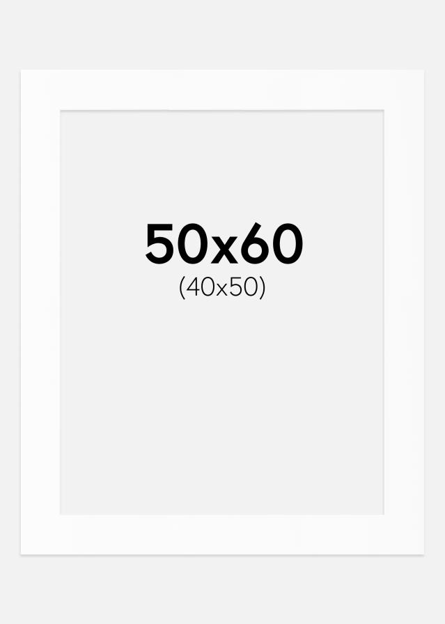 Passe-patrout Biały Standard (Białe Rdzeń) 50x60 cm (40x50)