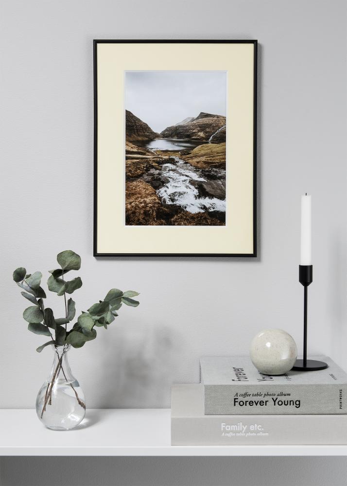 Passe-patrout Creme 3 mm Biały środek 21x30 cm (17x23)