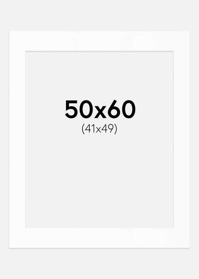 Passe-patrout Biały Standard (Białe Rdzeń) 50x60 cm (41x49)