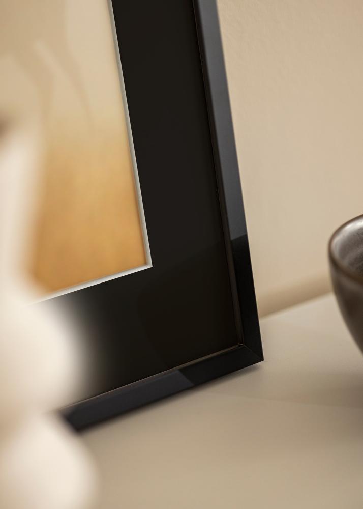 Rama E-Line Czarny 30x40 cm - Passe-patrout Czarny 21x29,7 cm (A4)